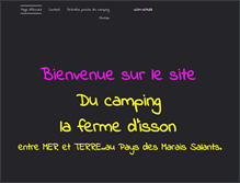Tablet Screenshot of camping-lafermedisson.com